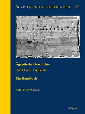 cover image of Agyptische Geschichte der 21.30. Dynastie